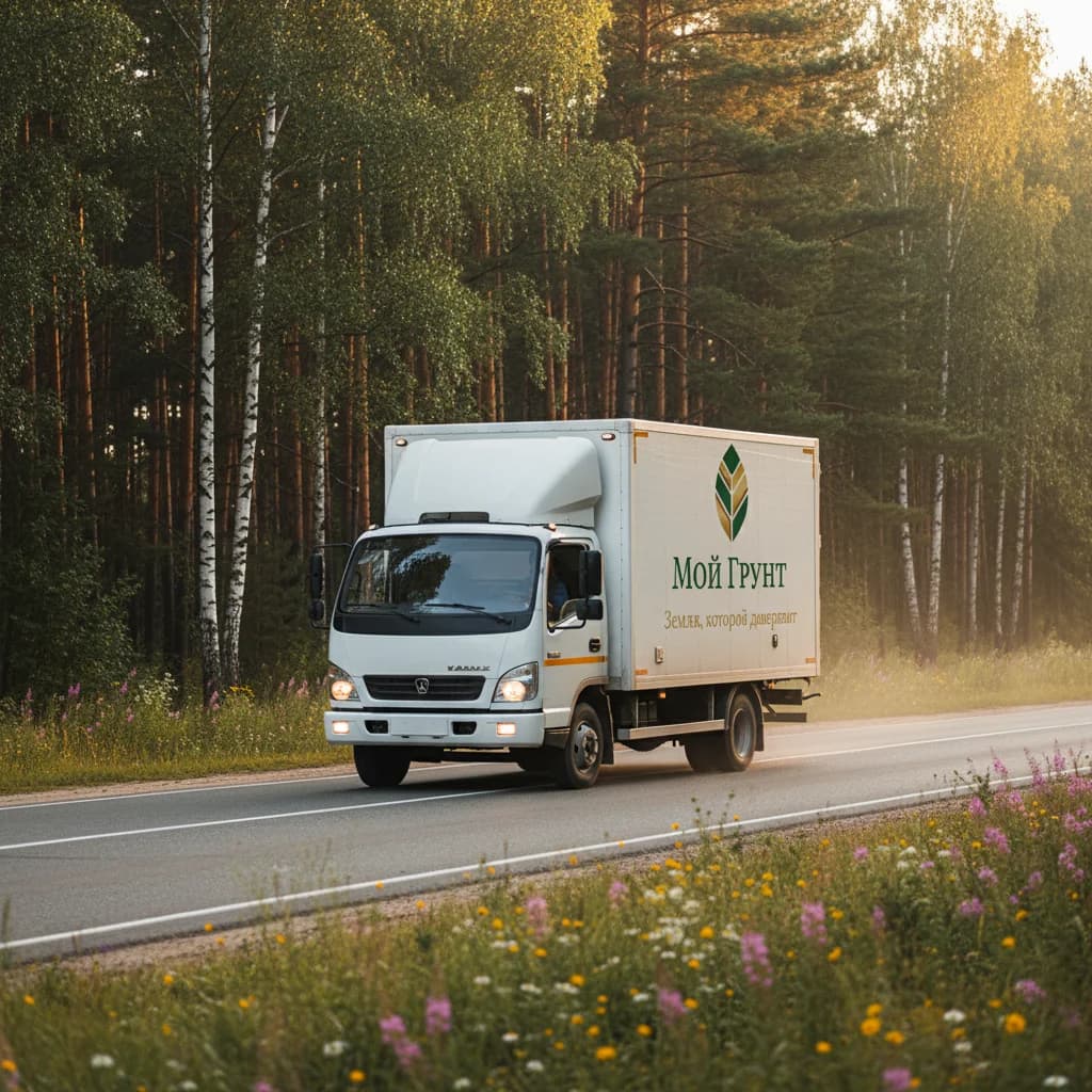Доставка почвогрунта самосвалом